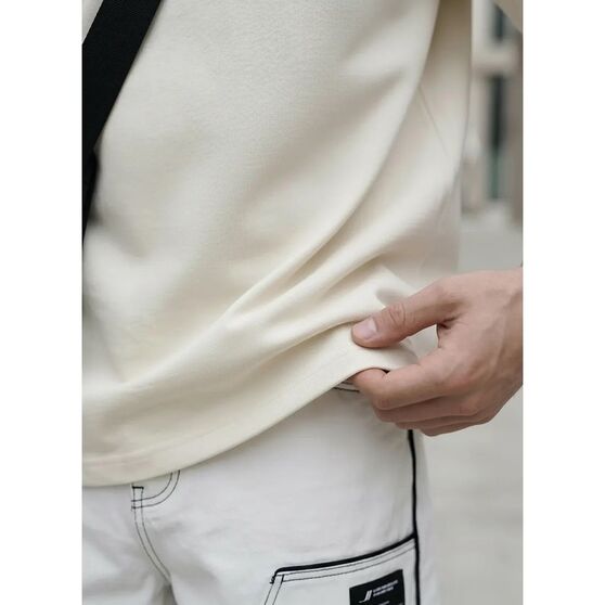 Футболка Oversize Premium 210, молочно-белая-3