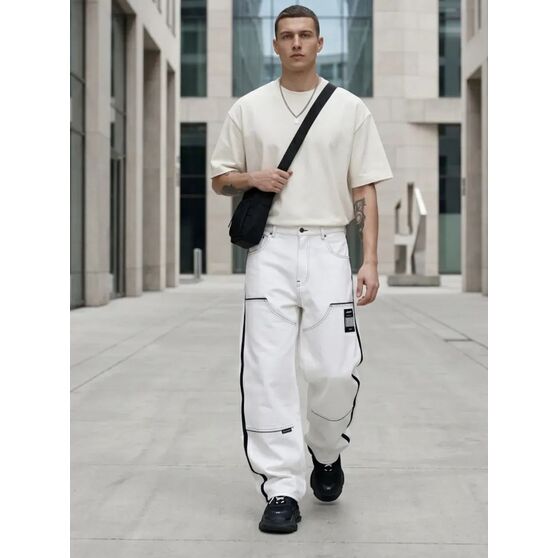 Футболка Oversize Premium 210, молочно-белая-6