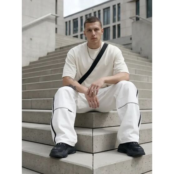 Футболка Oversize Premium 210, молочно-белая-5