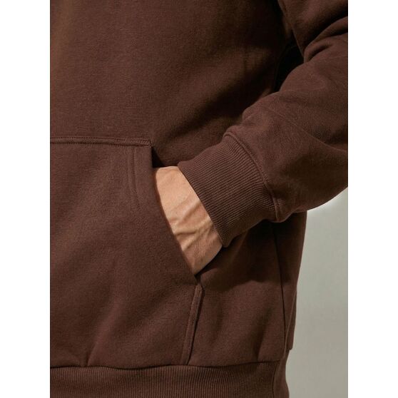 Худи мужское оверсайз Premium Heavy, коричневое (шоколад)-4