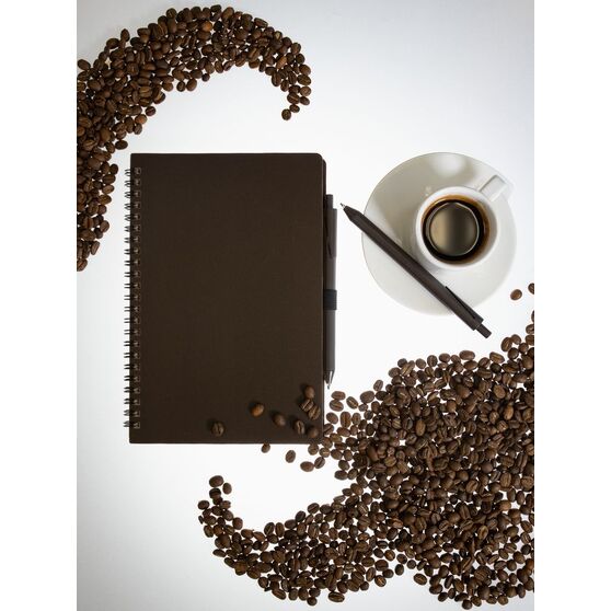 Блокнот на спирали Coffeist, коричневый-8