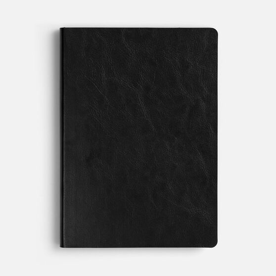 Ежедневник Doppio, недатированный, черный с красным-4