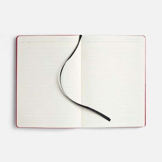 Ежедневник Doppio, недатированный, черный с красным-10