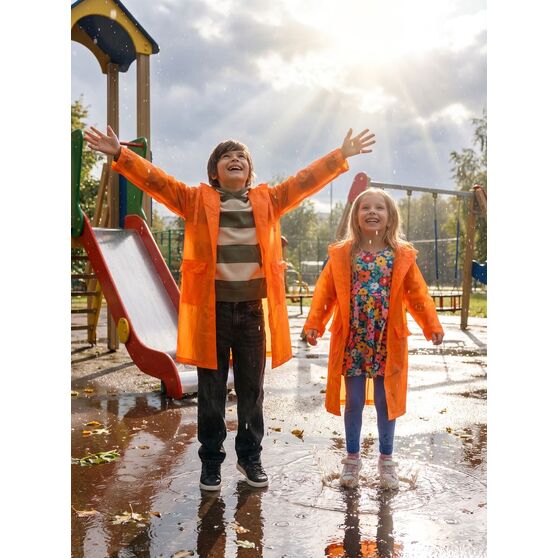 Дождевик детский RainDrop Kids, оранжевый-19