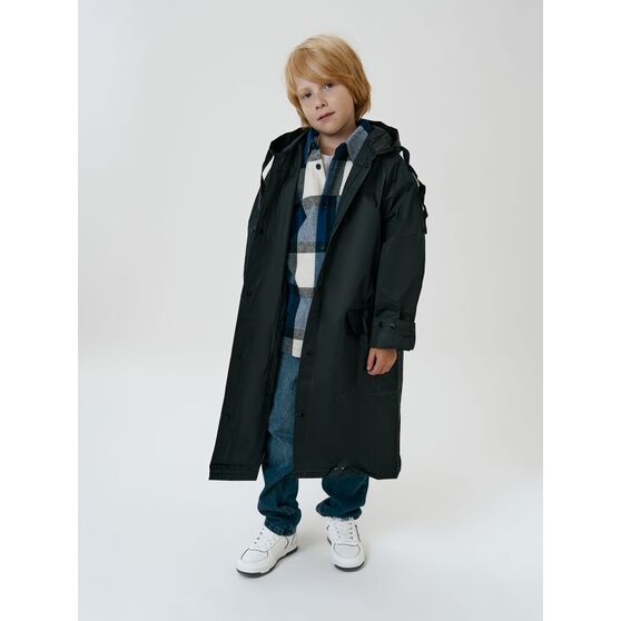 Дождевик детский RainDrop Kids, черный-11