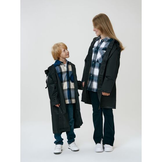 Дождевик детский RainDrop Kids, черный-12