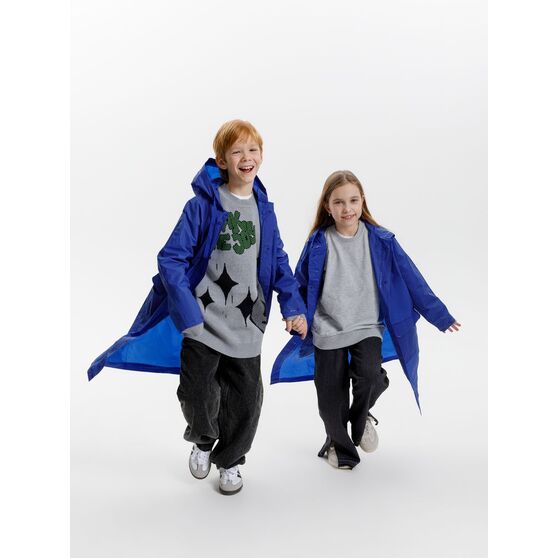 Дождевик детский RainDrop Kids, ярко-синий-17