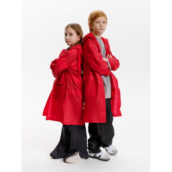Дождевик детский RainDrop Kids, красный-18
