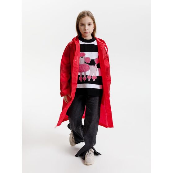 Дождевик детский RainDrop Kids, красный-9