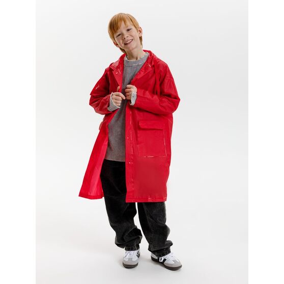 Дождевик детский RainDrop Kids, красный-17