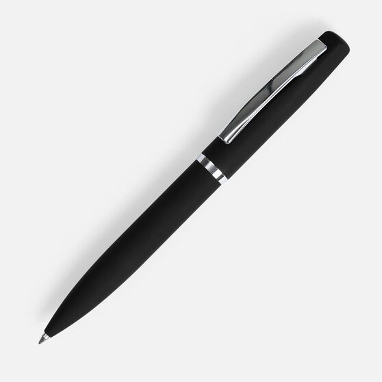 Ручка шариковая Bolt Soft Touch, черная-1