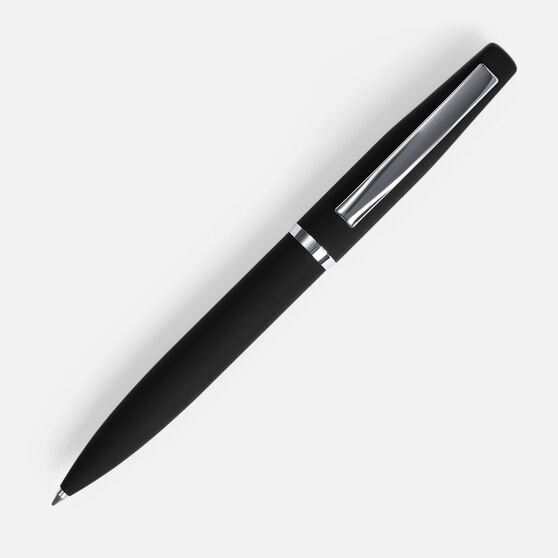Ручка шариковая Bolt Soft Touch, черная-2