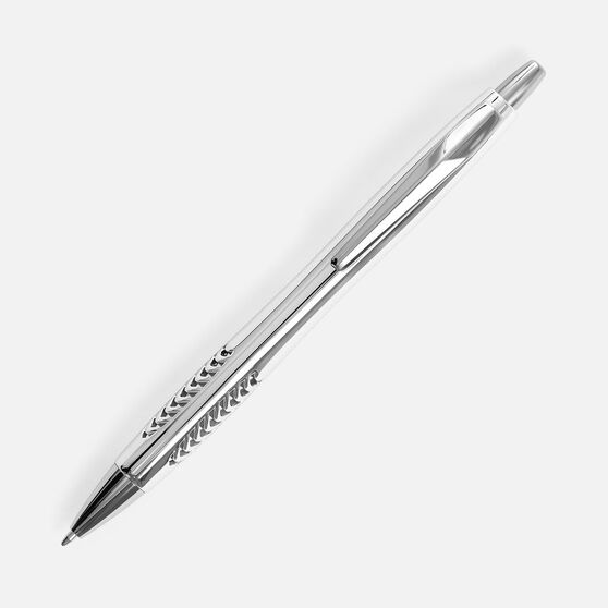 Ручка шариковая Barracuda, серебристая-2