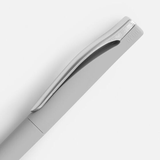 Ручка шариковая Pin Soft Touch, серая-3