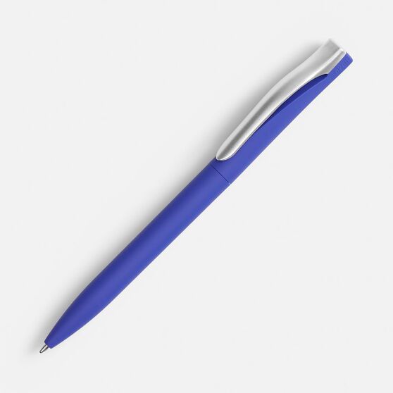 Ручка шариковая Pin Soft Touch, синяя-1