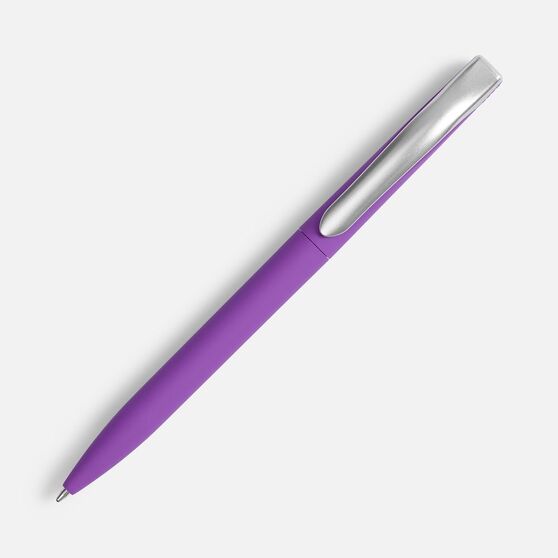 Ручка шариковая Pin Soft Touch, фиолетовая-2