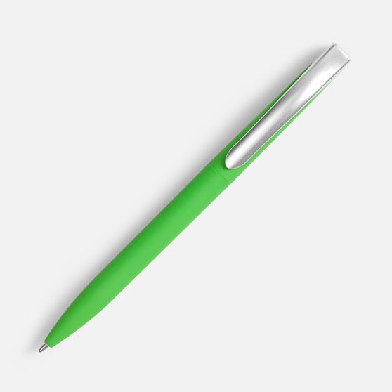 Ручка шариковая Pin Soft Touch, зеленая-2