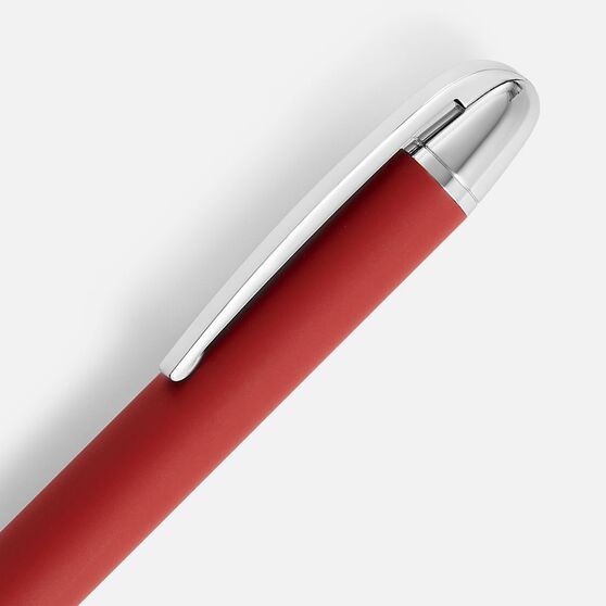 Ручка шариковая Arc Soft Touch, красная-3
