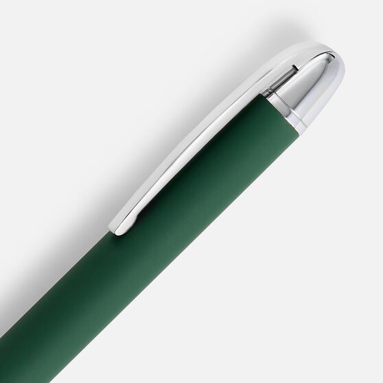Ручка шариковая Arc Soft Touch, зеленая-3