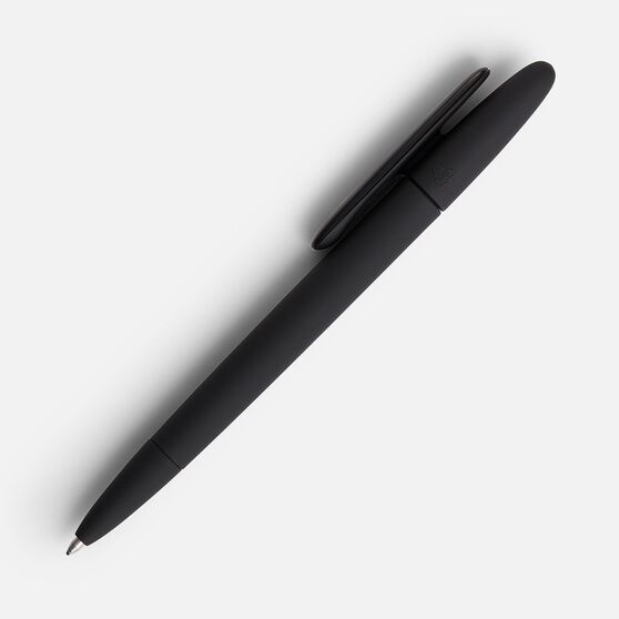 Ручка шариковая Prodir DS5 TRR-P Soft Touch, черная-3