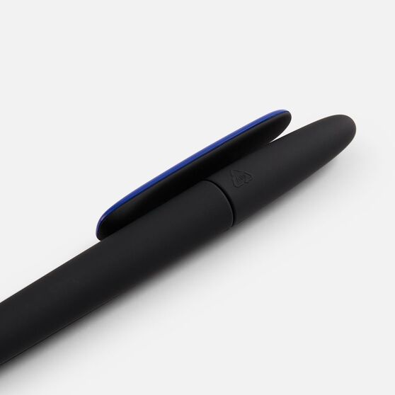 Ручка шариковая Prodir DS5 TRR-P Soft Touch, черная с синим-4
