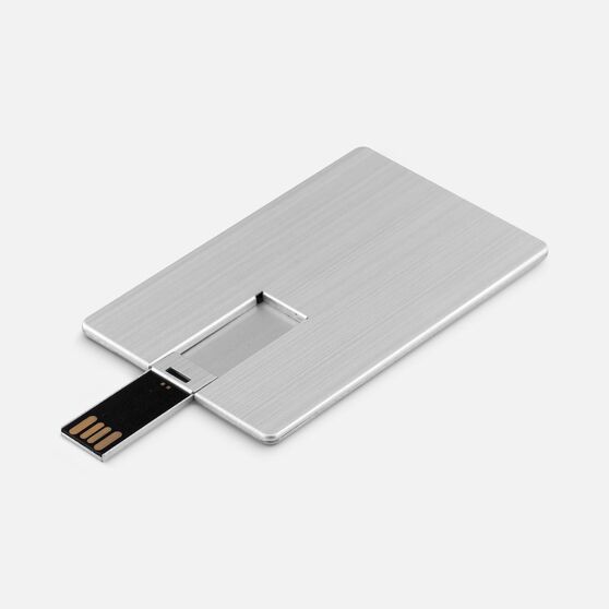 Флешка Platinum Card, 32 Гб, серебристая-2