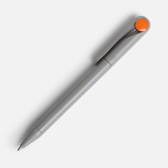 Ручка шариковая Prodir DS1 TMM Dot, серая с оранжевым-3