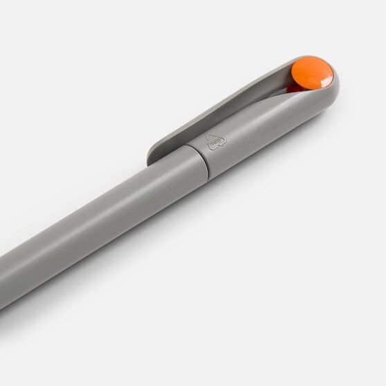 Ручка шариковая Prodir DS1 TMM Dot, серая с оранжевым-4