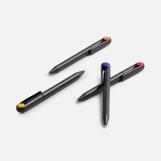 Ручка шариковая Prodir DS1 TMM Dot, серая с черным-7