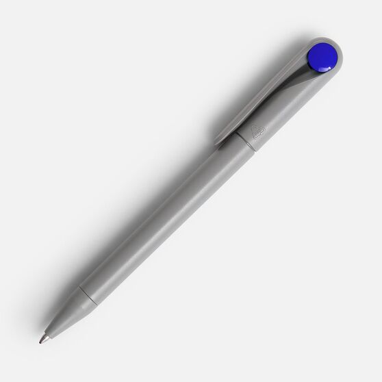Ручка шариковая Prodir DS1 TMM Dot, серая с синим-3