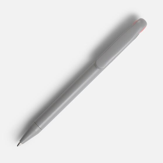 Ручка шариковая Prodir DS1 TMM Dot, серая с красным-2