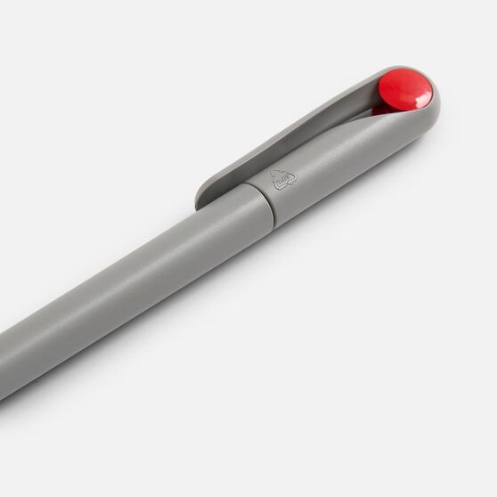 Ручка шариковая Prodir DS1 TMM Dot, серая с красным-4