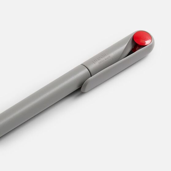 Ручка шариковая Prodir DS1 TMM Dot, серая с красным-5