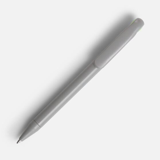 Ручка шариковая Prodir DS1 TMM Dot, серая с ярко-зеленым-2