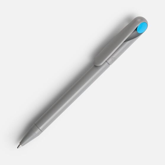 Ручка шариковая Prodir DS1 TMM Dot, серая с голубым-1