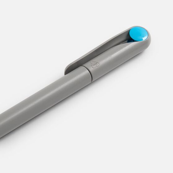 Ручка шариковая Prodir DS1 TMM Dot, серая с голубым-4