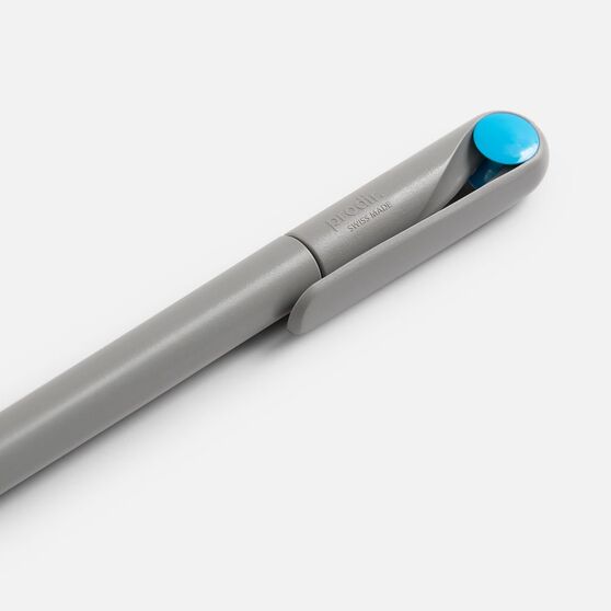 Ручка шариковая Prodir DS1 TMM Dot, серая с голубым-5