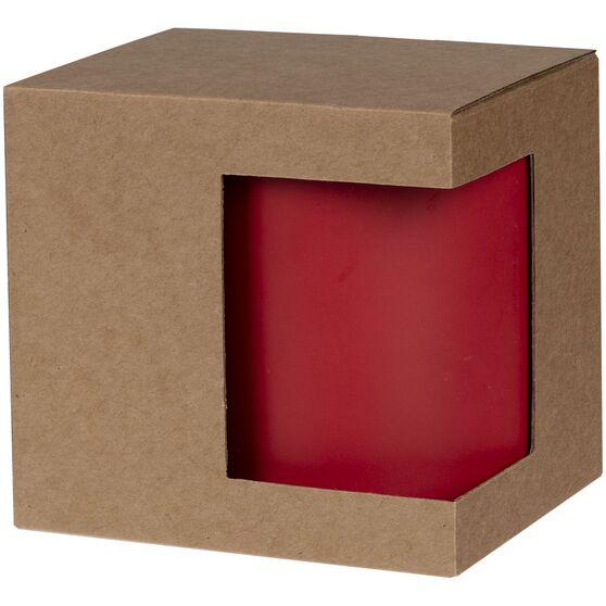 Коробка для кружки с окном Cupcase, крафт-1