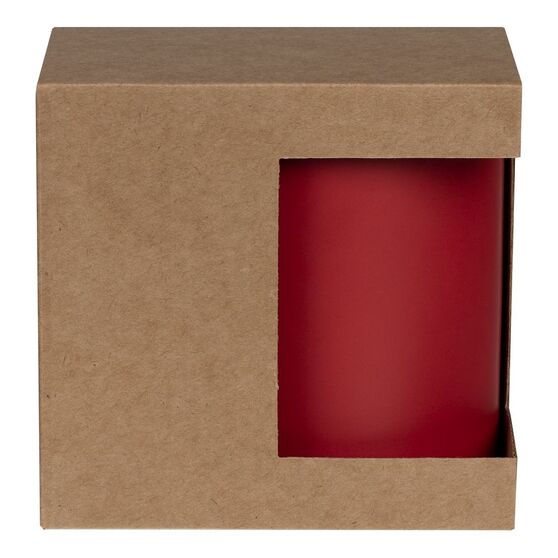 Коробка для кружки с окном Cupcase, крафт-2