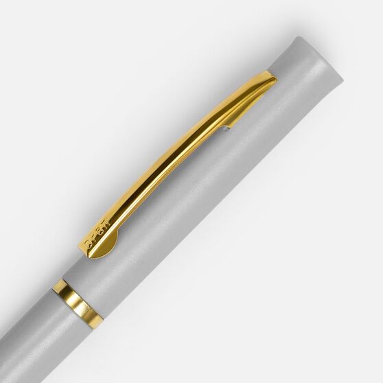 Ручка шариковая Euro Gold, серая-3
