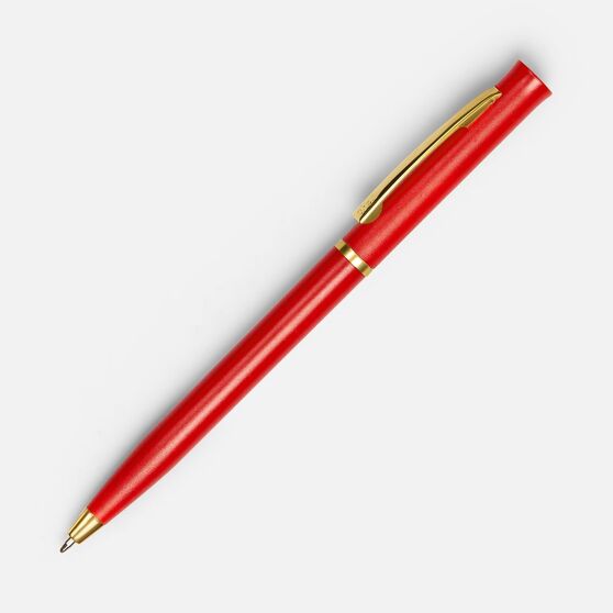 Ручка шариковая Euro Gold, красная-1