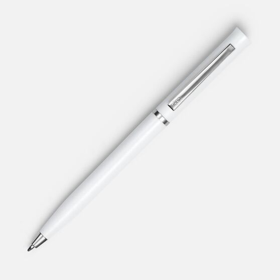 Ручка шариковая Euro Chrome, белая-2