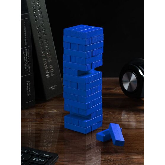 Игра «Деревянная башня мини», синяя-4