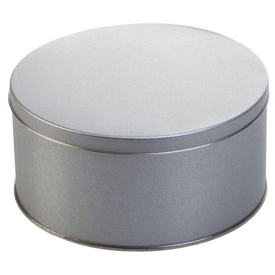 Коробка Pragmax M, круглая, серебристая-1