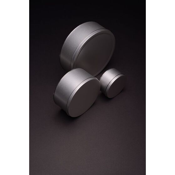 Коробка Pragmax M, круглая, серебристая-6
