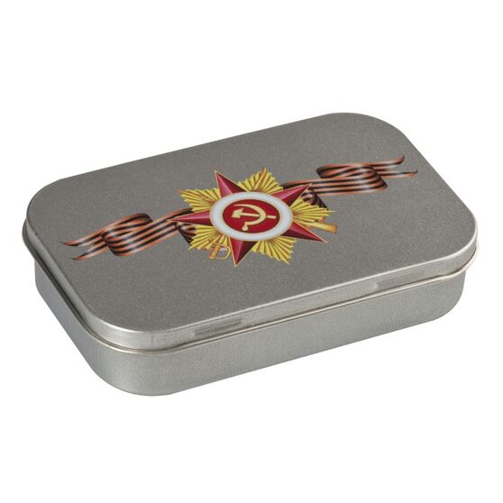 Коробка Pragmax S, прямоугольная, серебристая-4