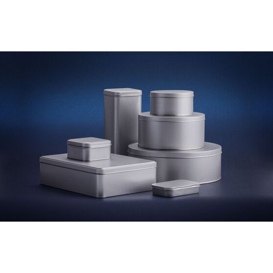 Коробка Pragmax S, прямоугольная, серебристая-6