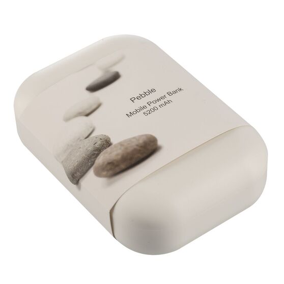 Внешний аккумулятор Pebble 5200, серо-синий-5