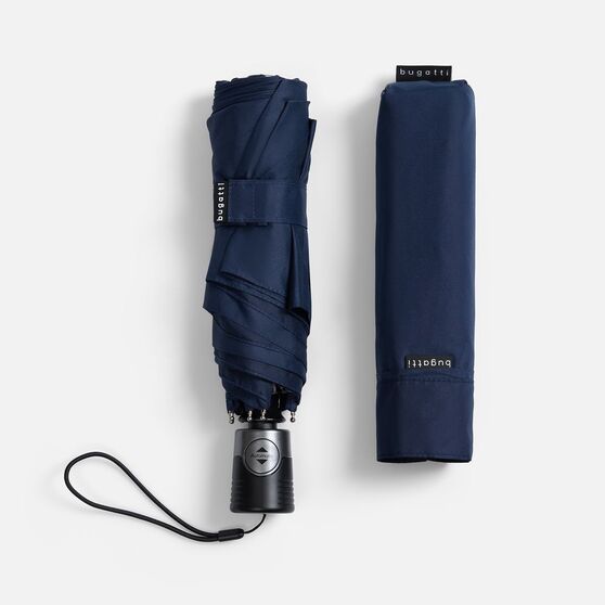 Складной зонт Take It Duo, темно-синий-4