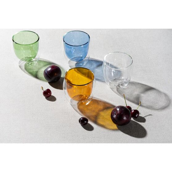 Стакан с двойными стенками Glass Bubble, бесцветный-4